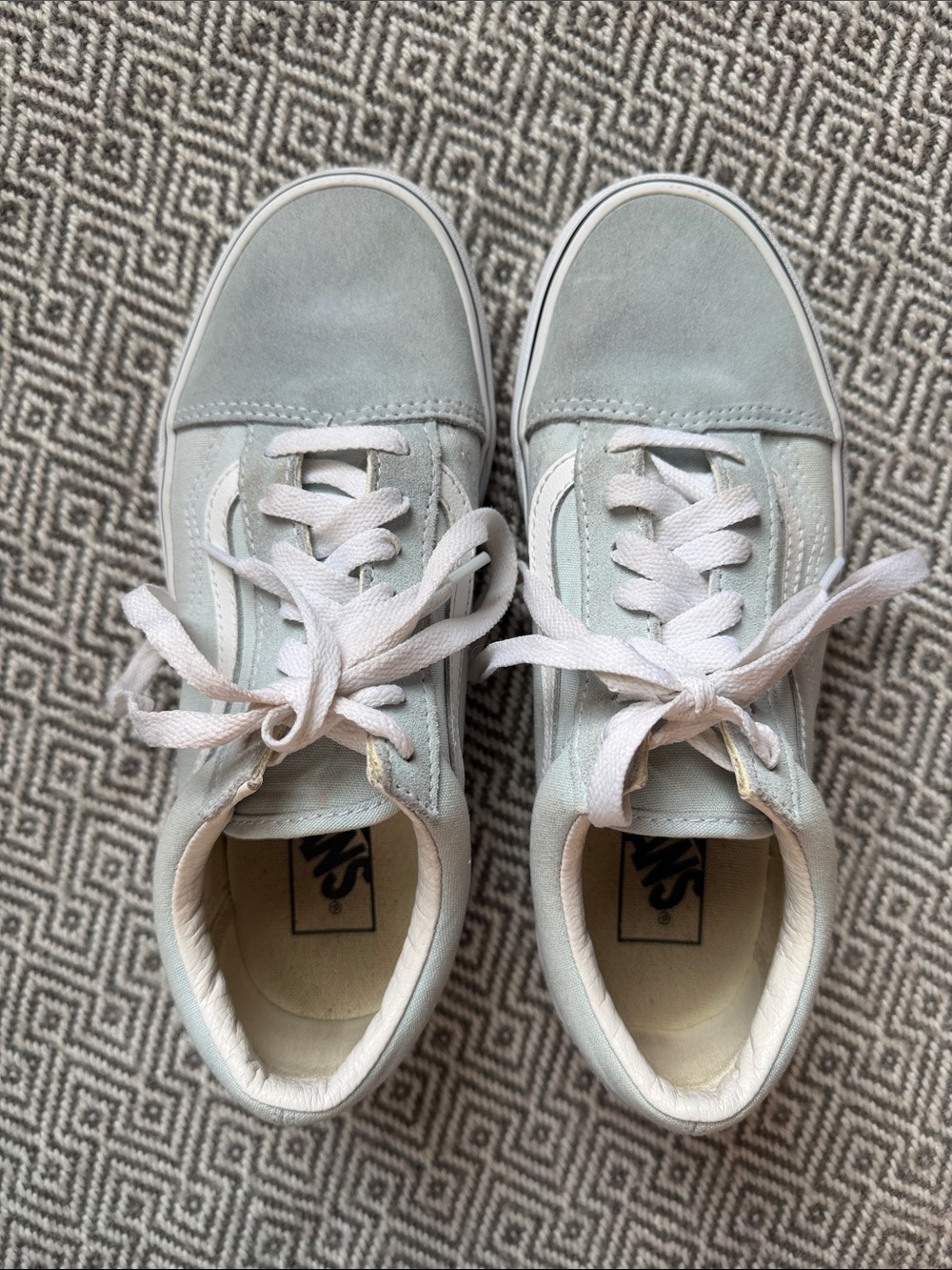 Vans Old Skool sneakers in a light grey-green Size U.S Man 5.5/Women 7 - Picture 4 of 14
